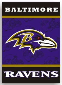 Picture of Baltimore Ravens Banner 28x40 2 Sided
