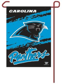 Picture of Carolina Panthers Flag 12x18 Garden Style 2 Sided