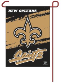 Picture of New Orleans Saints Flag 12x18 Garden Style 2 Sided