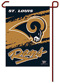 Picture of Los Angeles Rams Flag 12x18 Garden Style 2 Sided