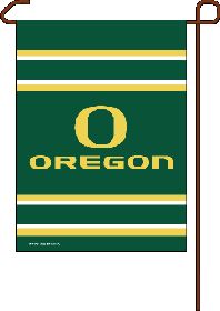 Picture of Oregon Ducks Flag 12x18 Garden Style 2 Sided Special Order