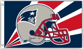 Picture of New England Patriots Flag 3x5 Helmet Design