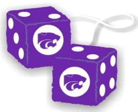 Kansas State Wildcats Fuzzy Dice