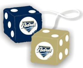San Diego Padres Fuzzy Dice