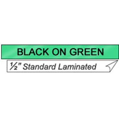 Picture of Brother International Black on Green 1/2 Inch Tape TX7311