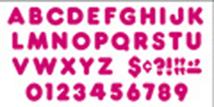 Picture of Trend Enterprises Inc. T-477 Ready Letters 4 In Casual Deep Pink