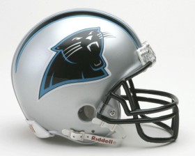 Picture of Carolina Panthers Replica Mini Helmet w/ Z2B Face Mask