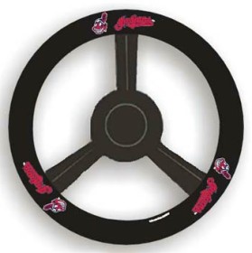 Picture of Cleveland Indians Leather Steering Wheel Cover