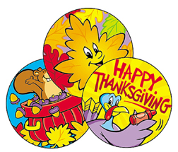 Picture of Trend Enterprises Inc. T-83403 Stinky Stickers Thanksgiving Time 60 Pack Acid-Free Pumpkin