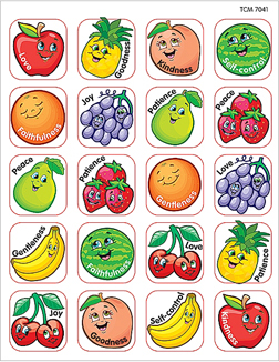 Picture of Teacher Created Resources Tcr7041 Stickers Fruit Of The Spirit
