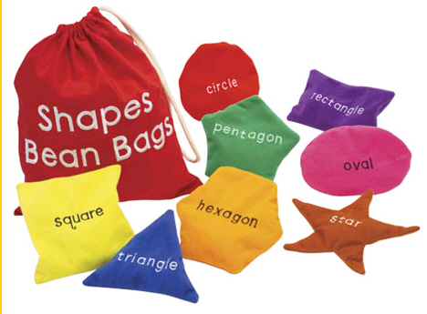 Picture of Educational Insights EI-3048 Shapes Bean Bags