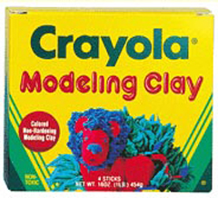 Picture of Crayola Llc Formerly Binney & Smith Bin300 Modeling Clay 4 Pcs. Rd/Ywith Bl/Gr
