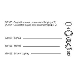 Picture of Bosch 047953 Gasket for Metal Base Assembly 4mx2 6mx2 7mx1 2/Pkg
