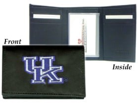 Picture of Kentucky Wildcats Wallet Trifold Leather Embroidered