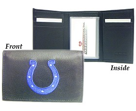 Picture of Indianapolis Colts Wallet Trifold Leather Embroidered