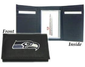 Picture of Seattle Seahawks Wallet Trifold Leather Embroidered