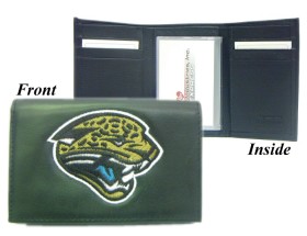Picture of Jacksonville Jaguars Wallet Trifold Leather Embroidered