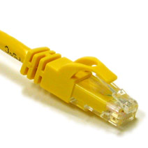 Picture of Cables To Go 27872 7ft CAT 6 550Mhz SNAGLESS CROSSOVER CABLE YELLOW