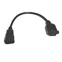 Picture of Cables To Go 03147 1ft MONITOR POWER ADAPTER CABLE (NEMA 5-15R to IEC320 C14)