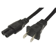 Picture of Cables To Go 27398 6ft NON-POLARIZED POWER CORD (IEC320 C7 to NEMA 1-15P)