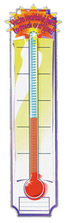 Picture of Eureka Eu-84958 Banner Goal Setting Thermometer-45 X 12 Vertical
