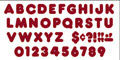 Picture of Trend Enterprises T-1614 Ready Letters 4 Casual Red Sparkle