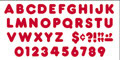 Picture of Trend Enterprises T-457 Ready Letters 4 Inch Casual Red