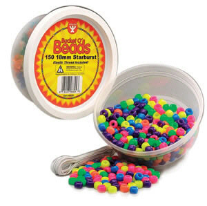 Picture of Hygloss Products Hyg6832 Neon Barrel Beads