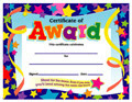 Picture of Trend Enterprises T-2951 Certificate Of Award Stars-30/Pk 8-1/2 X 11