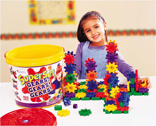 Picture of Learning Resources Ler9164 Gears! Super Set-150 Pieces