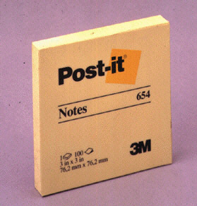 Picture of 3M Company Mmm654Yw Notes Post It Yellow 3 Inch X 3 Inch-**Sold As A Package**