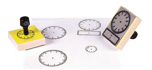 Picture of Center Enterprises Ce-101 Stamp Large Clock With Numbers-2-1/2 Square