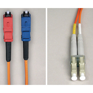 Picture of Tripp Lite Fiber Optic Duplex Patch Cable 16.4ft 2 x LC  2 x SC Duplex Cable Multimode N316-05M