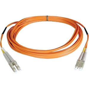 Tripp Lite Fiber Optic Duplex Patch Cable Riser 6.56ft 2 x LC 2 x LC Fiber Optic Duplex Cable Multimode Orange N320-02M