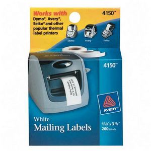 Picture of Avery Dennison Address Labels 1.12 Inch x 3.5 Inch 2 Sheet Address Label 4150