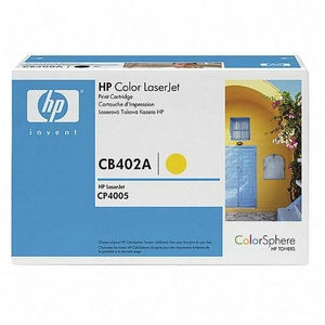 Picture of HP Compatible Yellow Aftermarket Toner Cartridge For LaserJet CP4005 CP4005n and CP4005dn Printers Yellow CB402A