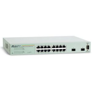Picture of Allied Telesyn AT-GS950-16 16 Port Gigabit WebSmart Switch 16 x 10-100-1000Base-T LAN 2 x SFP Managed Ethernet Switch AT-GS950-16-10