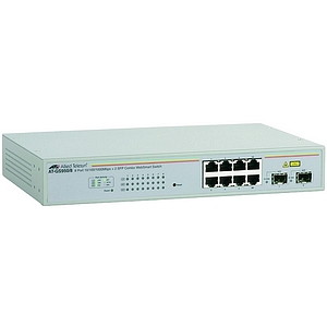 Picture of Allied Telesyn WebSmart AT-GS950-8-10 Gigabit Ethernet Switch 8 x 10-100-1000Base-T LAN 2 x SFP Ethernet Switch