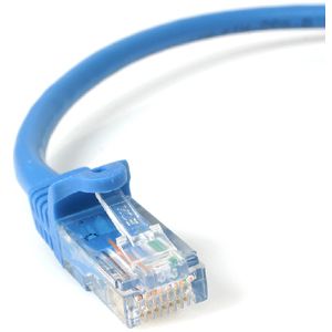 Cat. 5E UTP Patch Cable 3ft 1 x RJ-45 1 x RJ-45 Patch Cable Snagless Blue