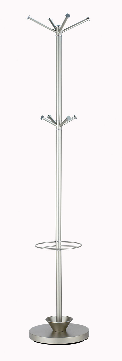 Picture of Adesso WK2048 Quatro Umbrella Stand/Coat Rack Champagne Steel 22