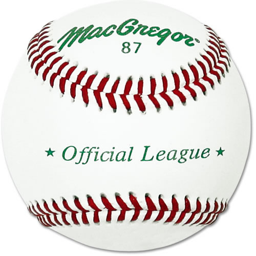 Picture of MacGregor MCB87SPX Mac #87 Official Split Leather Baseball