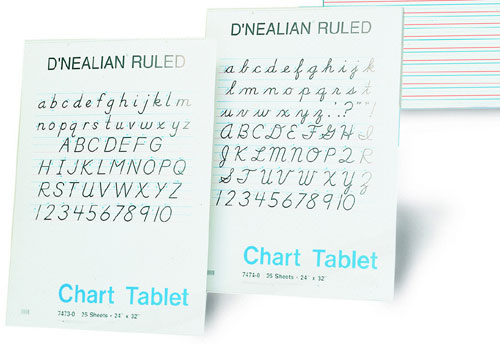Picture of Pacon Corporation Pac74740 D Nealian Chart Tablet Cursive