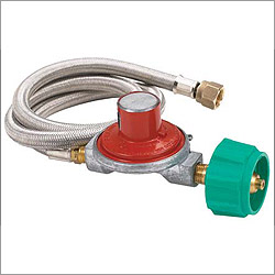 Picture of Bayou Classic M3HPH Stainless Steel 30 Inch HP Hose - 15 PSI Regulator