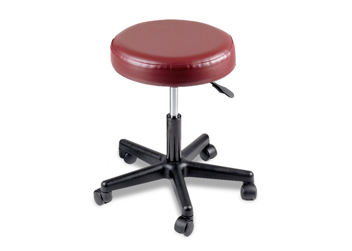 77061 Burgundy without Back Pneumatic Stool