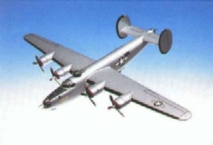 Picture of Daron Worldwide Trading A1272 B-24J Liberator Silver 1/72 Scale AIRCRAFT