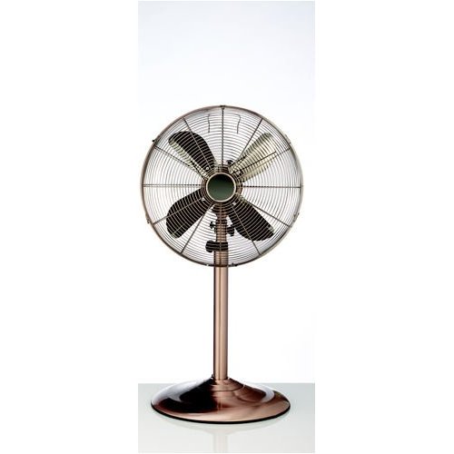 Picture of Deco Breeze DBF0209 16 Inch Metal Floor Standing Fan w/Adjustable Height - Copper