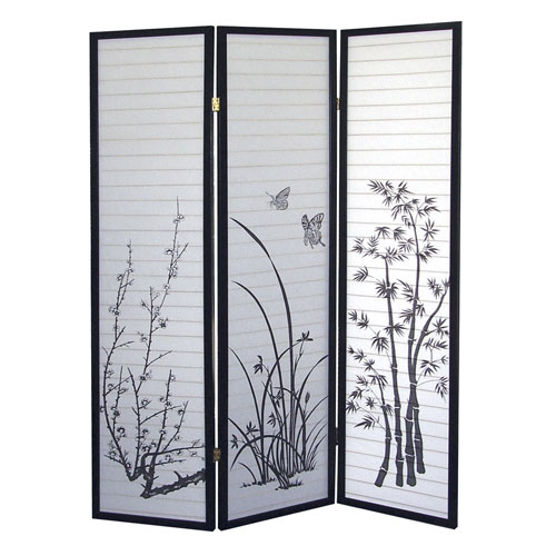 Picture of  00R590 3-Panel Room Divider - Scenery