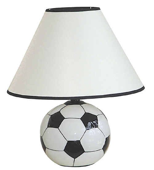Picture of  00ORE604SC Ceramic Soccer Ball Table Lamp