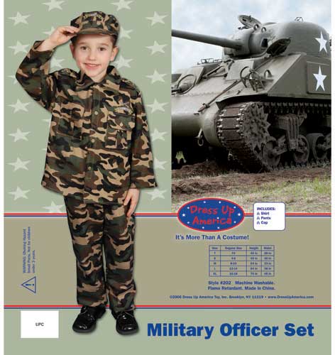Deluxe Army Dress up Costume Set X-Large 16-18
