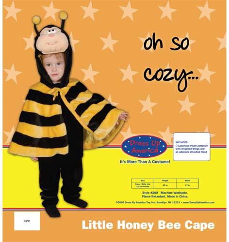 Little Honey Bee Costume Set Size 6